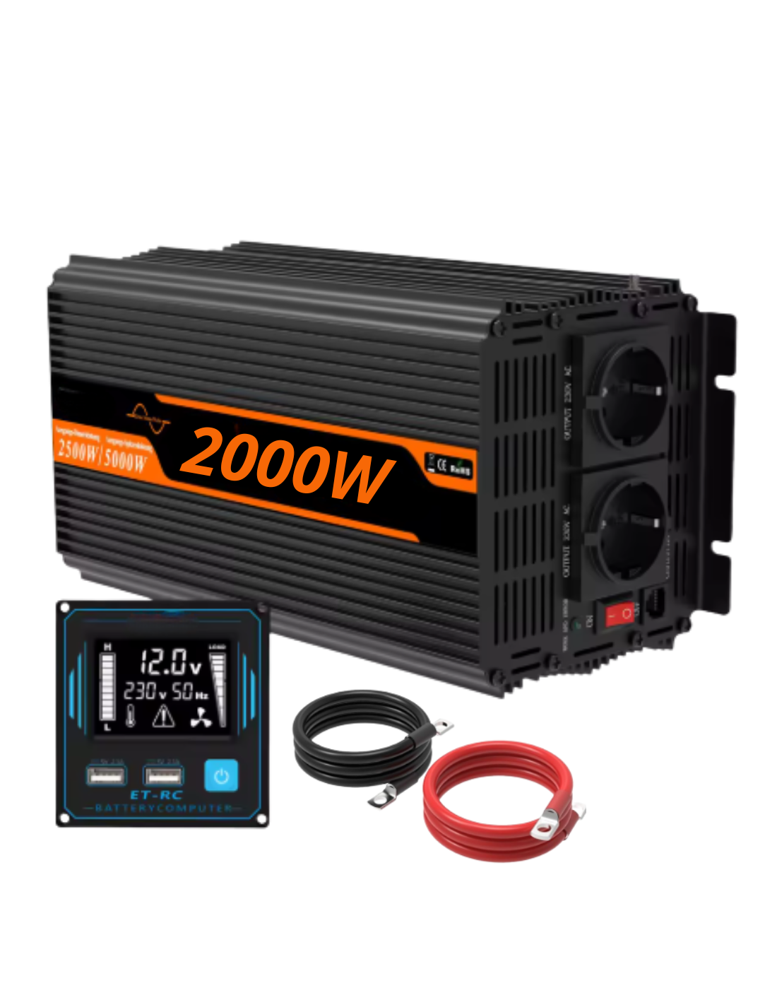 Convertisseur Pur Sinus 12V-220V - 2000W (4000W en pic) - Solu'Sun | SoluSun